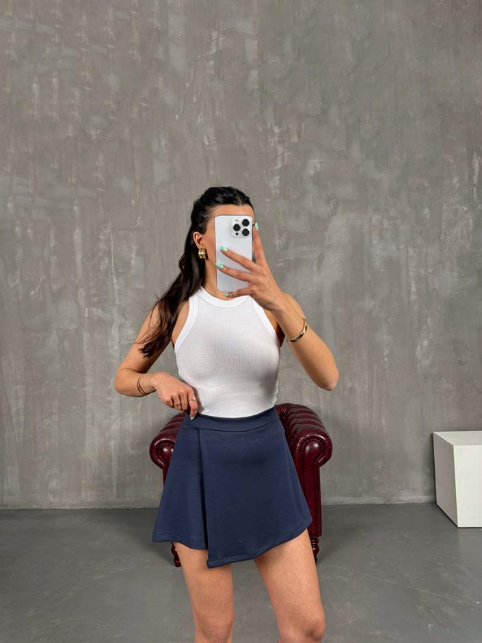 Antrasit Etekli Beli Lastikli Modal Şort Gaus00245
