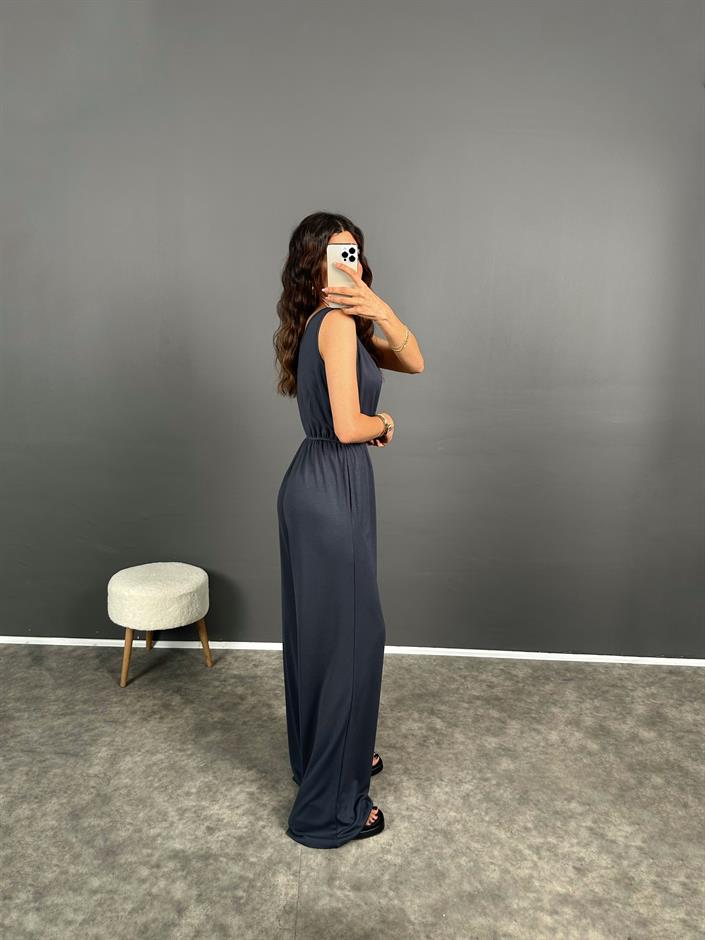 Helgi Antrasit Beli Lastikli Pike Modal Tulum