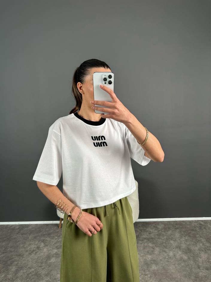 Premium Beyaz Baskılı Tshirt 