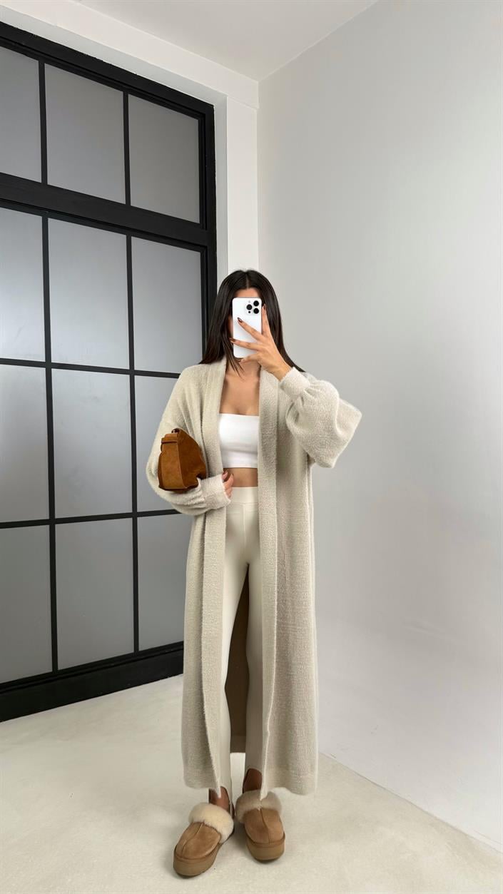 Vizon Uzun Oversize Triko Hırka GAUS-00157