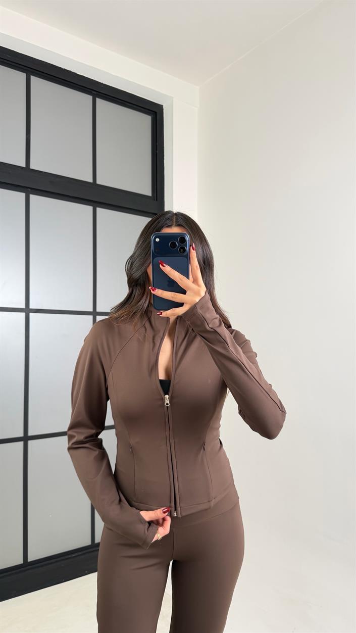 Kahve OYS Muadil Hırka Pantolon İkili Takım GAUS-00798