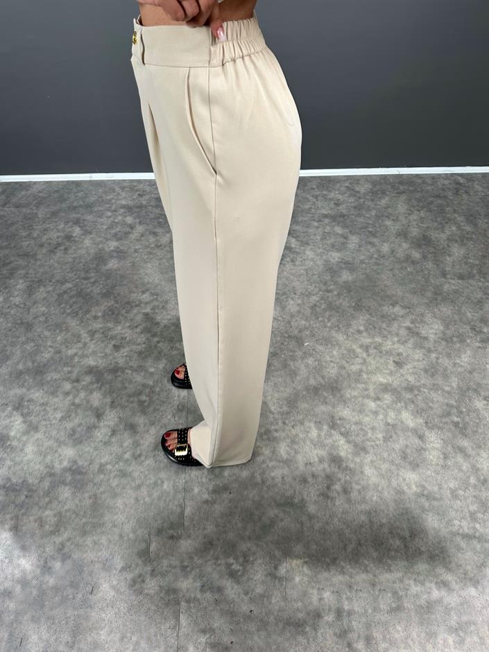 Taş GK Gold Düğmeli Beli Lastikli Pantolon