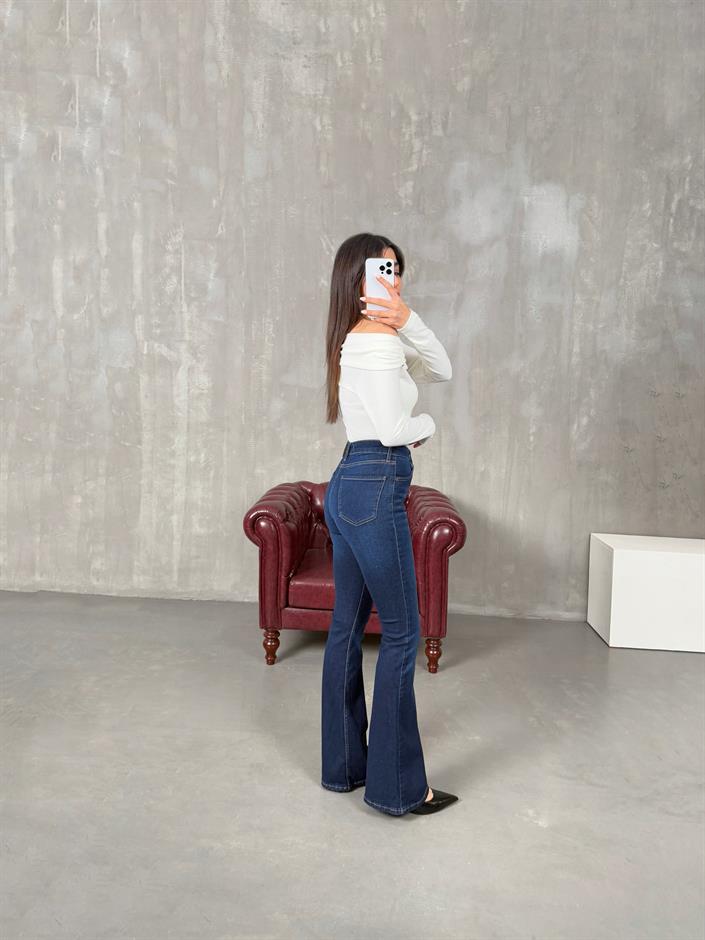 Victor Mavi ZR Model İspanyol Paça Jean