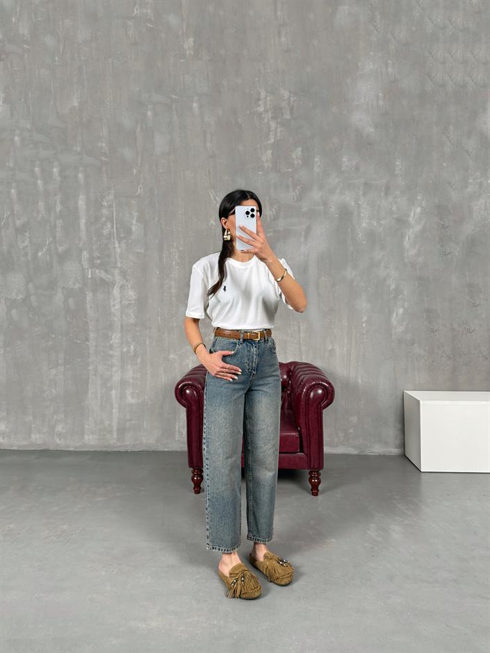 Ceremi Orta Mavi Mom Jean