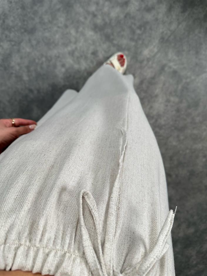 Keten Beli Lastikli Maxi Boy Etek