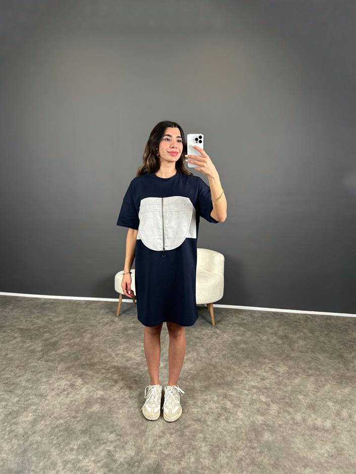 Tws Model Fermuarlı Tasarım Elbise 