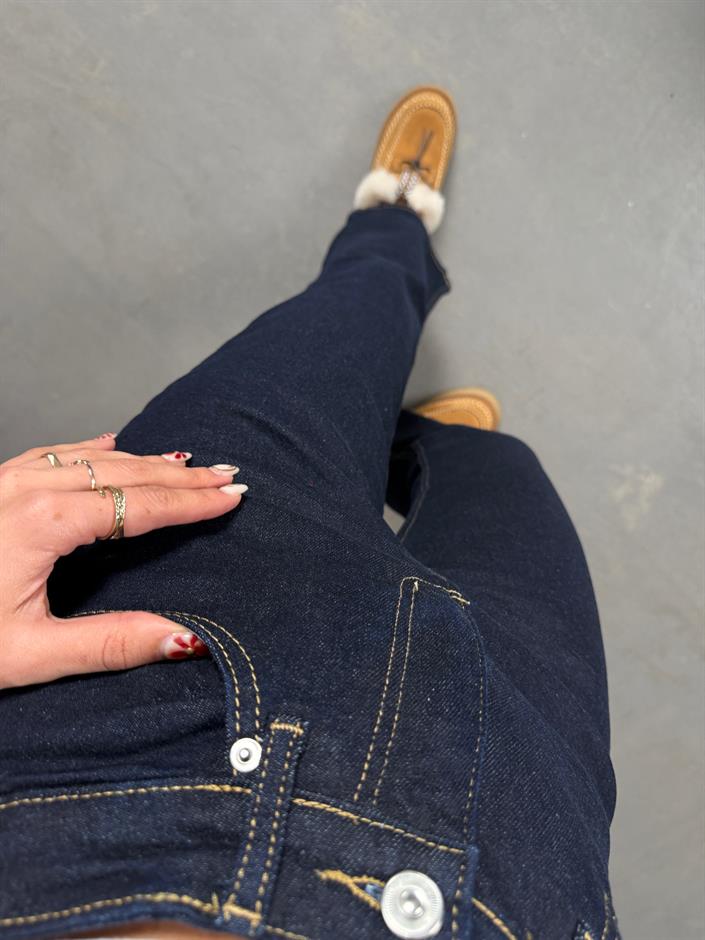 Shake Koyu Lacivert CS Muadil Flare Jean