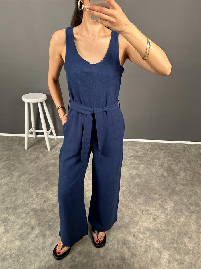 Korel Lacivert Keten Kemerli Tulum