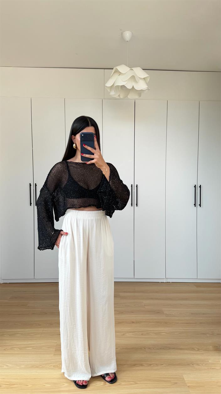 Taş Beli Lastikli Yumuşak Dokulu Premium Pantolon GAUS-01575