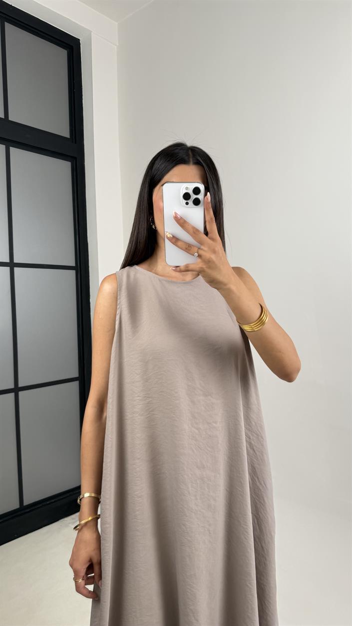 Vizon Cepli Premium Basic Tencel Elbise Gaus00661