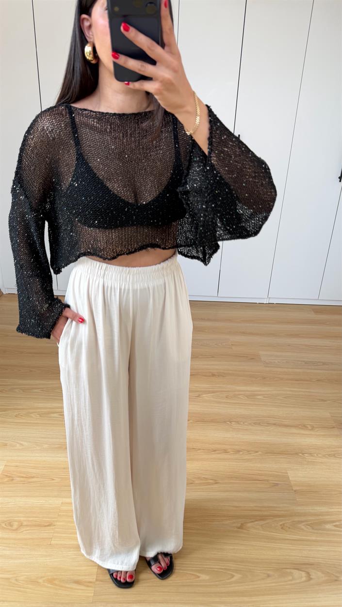 Taş Beli Lastikli Yumuşak Dokulu Premium Pantolon GAUS-01575