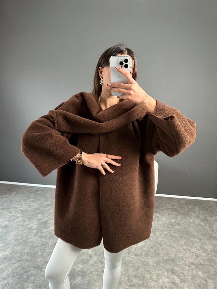 Almina Kahverengi Atkılı Kaban 