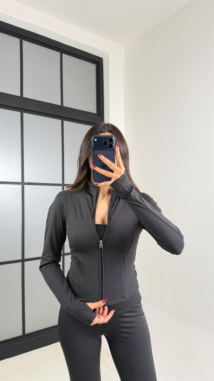 Siyah OYS Muadil Hırka Pantolon İkili Takım GAUS-00798