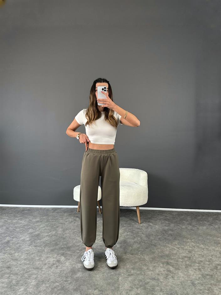 Haki Oysh Modal Jogger Pantolon
