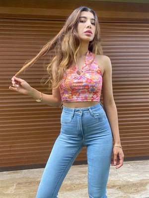 Açık Mavi Likralı Denim Pantolon