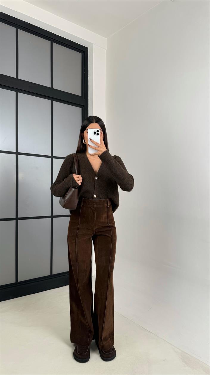 Kahve Kadife Pantolon GAUS-00331