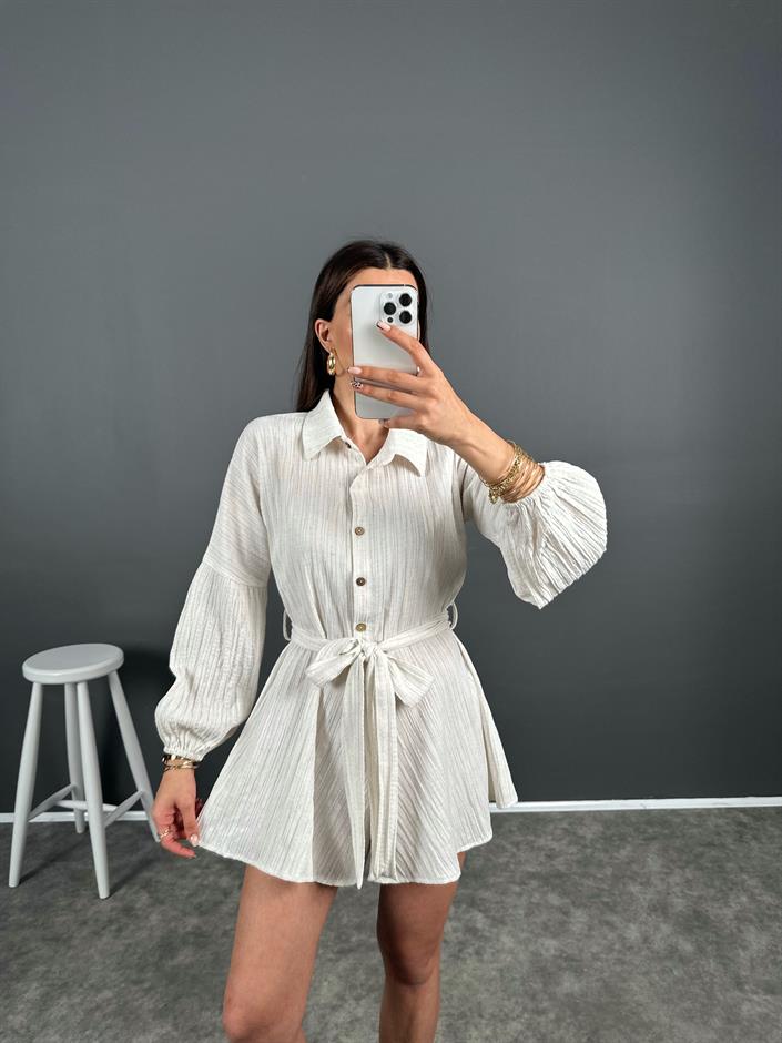 Taş Gofre Kemerli Tulum 