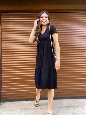 Adella Siyah Elbise
