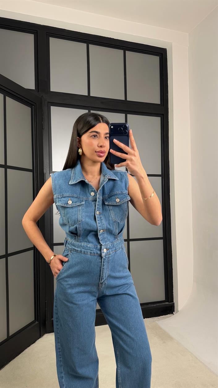 Mavi ZR Muadil Premium Denim Tulum GAUS-01280