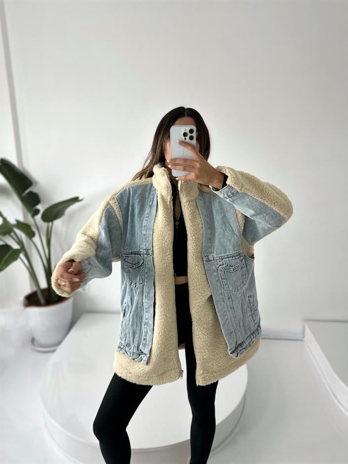 Alicia Denim Kürklü Mont