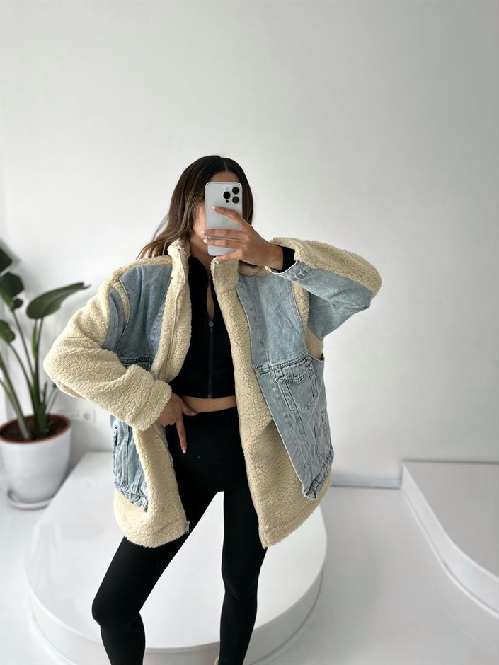 Alicia Denim Kürklü Mont