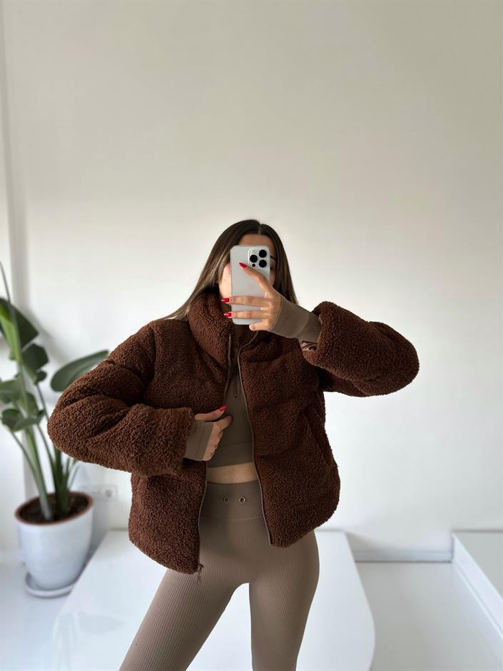 Alinan Kahve Teddy Mont