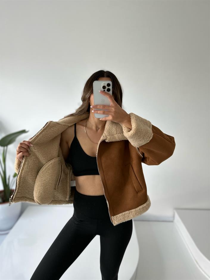 Aloha Camel İçi Kürklü Mont