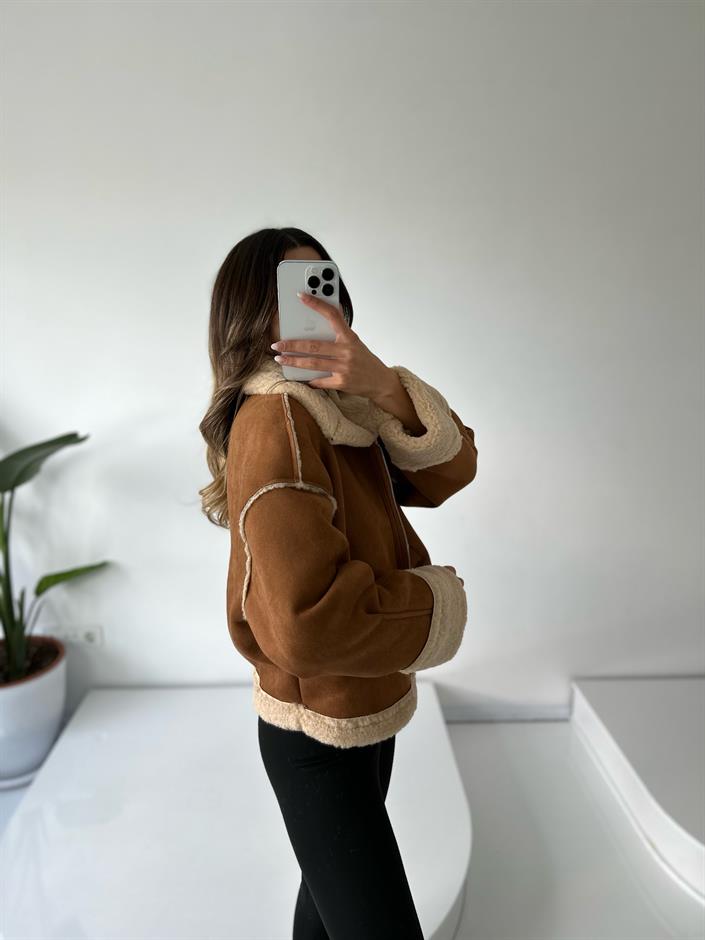 Aloha Camel İçi Kürklü Mont