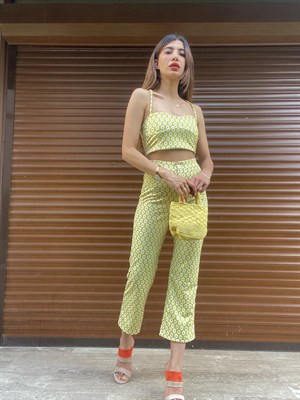 Amara Crop Pantolon Takım