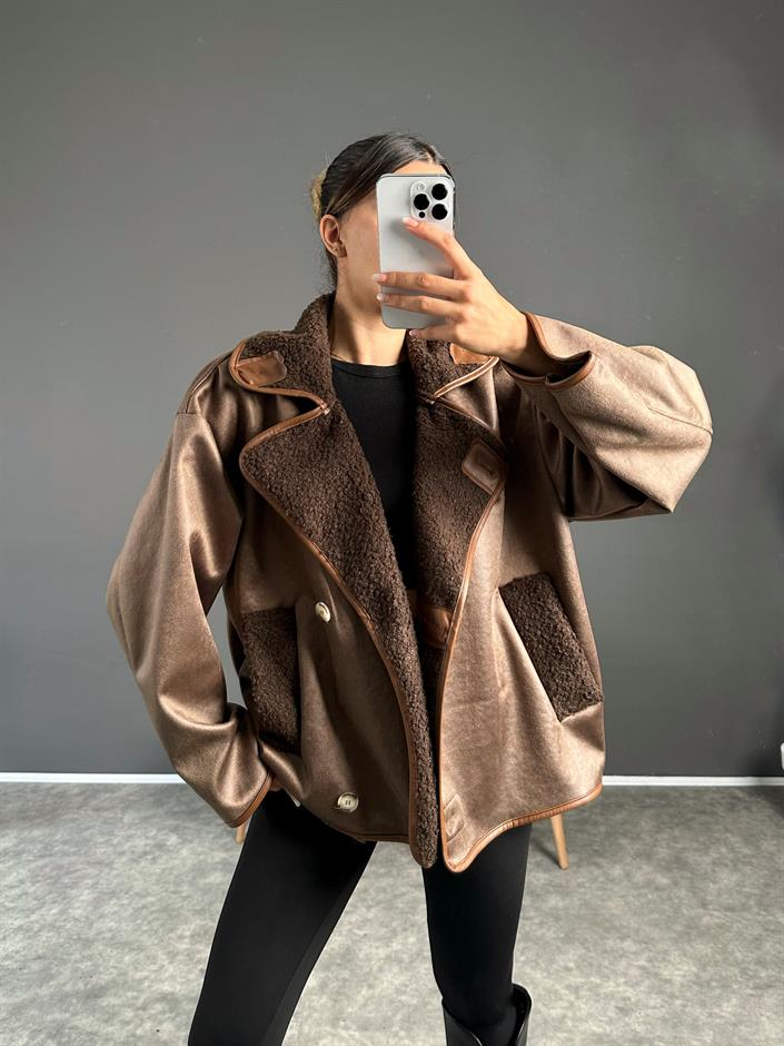 Aurora Kahve İçi Kürklü Ceket