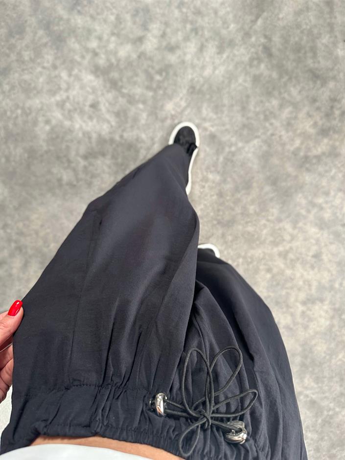 Siyah Balon Paraşüt Pantolon 