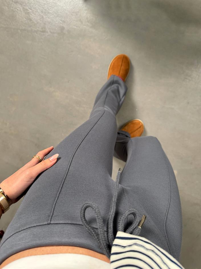 Lefko Antrasit ZR Model Çımalı İspanyol Paça Pantolon