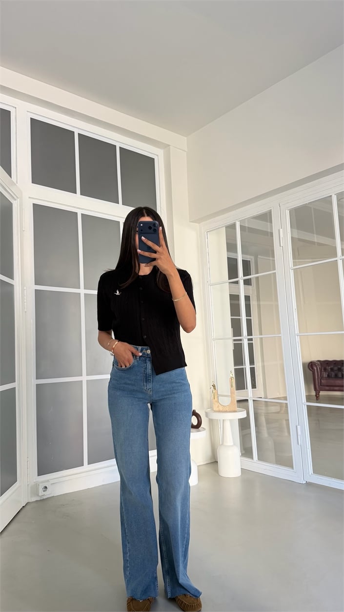 Mavi Kesik Paça Push Up Jean GAUS-02070