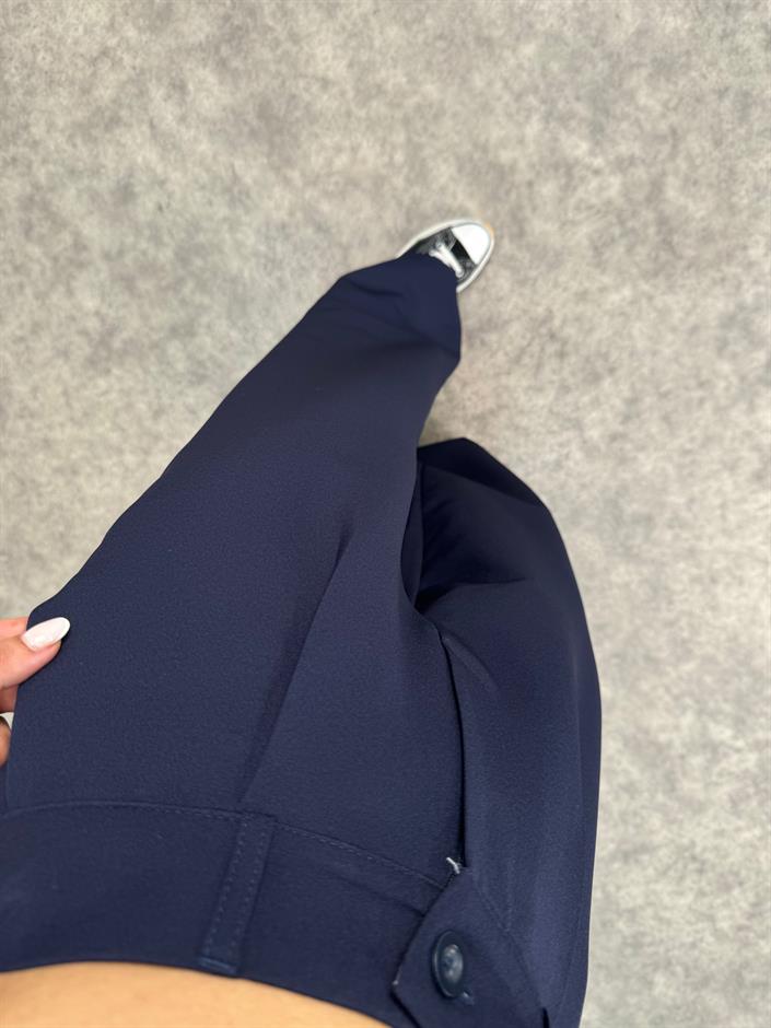 Hena Lacivert Palazzo Pantolon