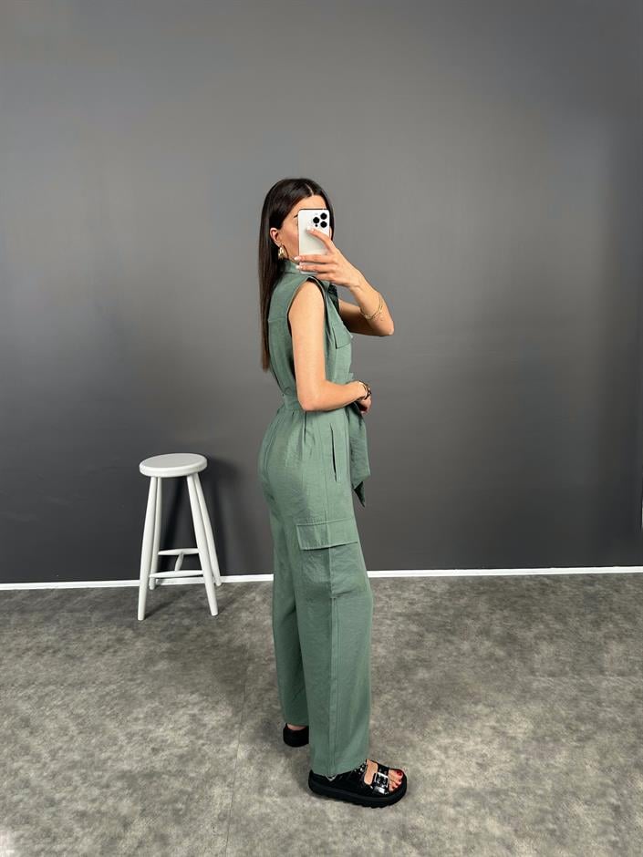 ORJ BRS Yeşil Kemerli Uzun Tulum 