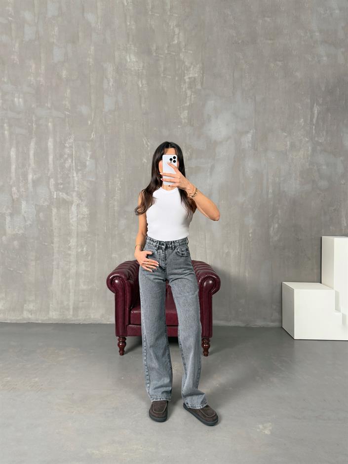 Sinka Füme ZR Model Wide Leg Jean