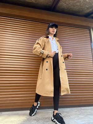 Balon Kol Camel Trençkot