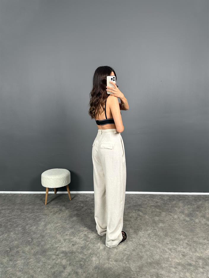 RYN Premium Keten Kemerli Pantolon 