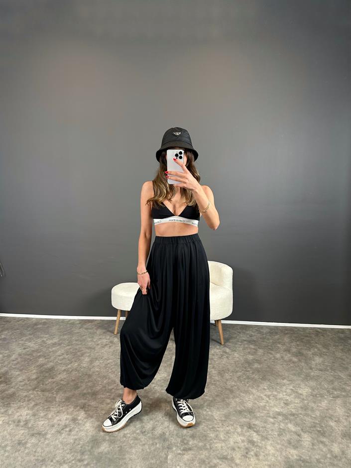 Leny lacivert Modal Şalvar Pantolon 