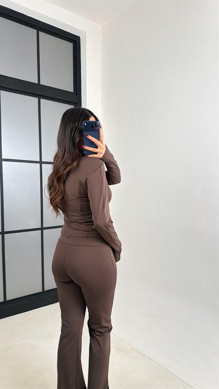 Kahve OYS Muadil Hırka Pantolon İkili Takım GAUS-00798