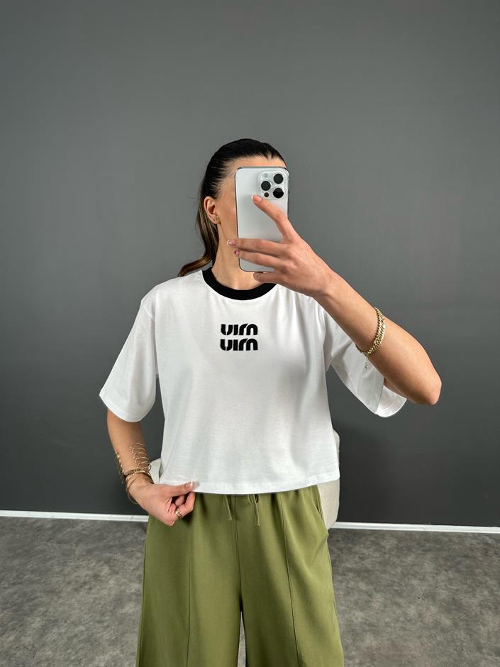 Premium Beyaz Baskılı Tshirt 