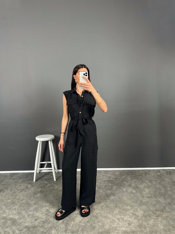 ORJ BRS Siyah Kemerli Uzun Tulum