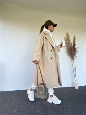 Bej Oversize Premium Kaban 