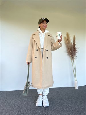 Bej Oversize Premium Kaban 