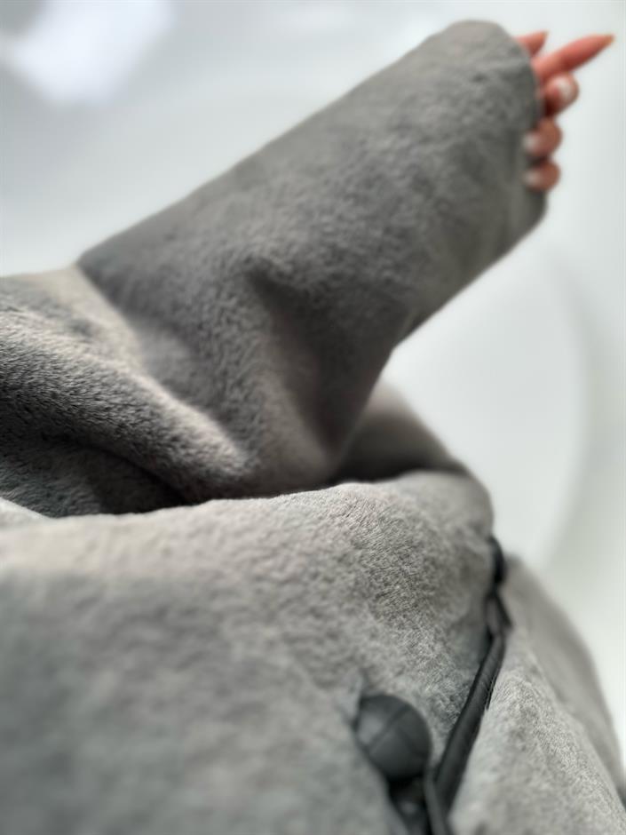 Benito Gri Kürklü Palto