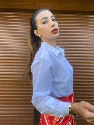 Beyaz Oversize Gömlek 