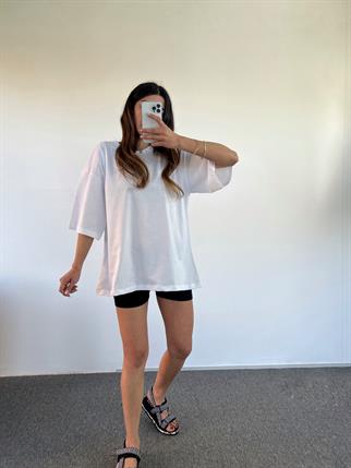 Beyaz Oversize Tshirt 