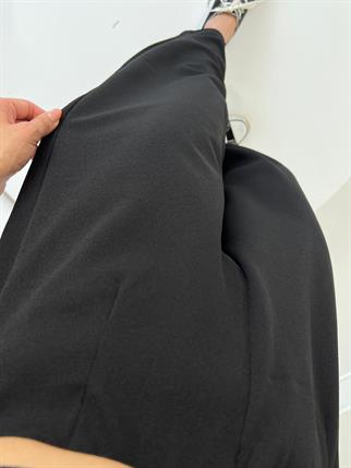 Brisa Siyah Beli Lastikli Şalvar Pantolon
