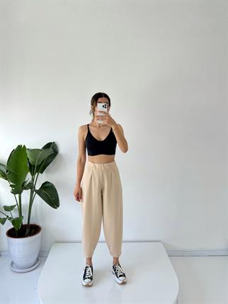 Brisa Taş Beli Lastikli Şalvar Pantolon	