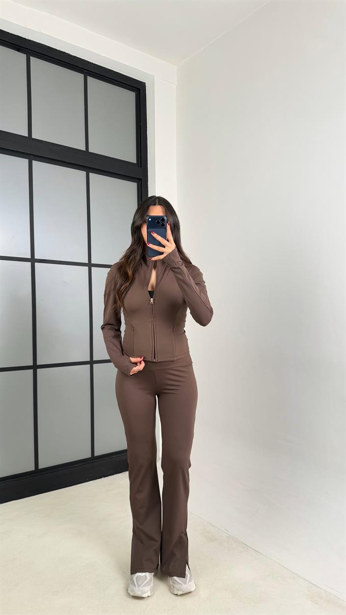 Kahve OYS Muadil Hırka Pantolon İkili Takım GAUS-00798